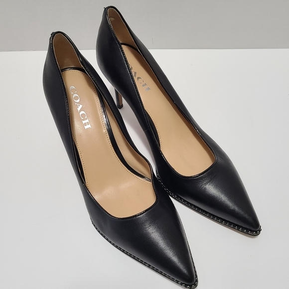 Coach Shoes Coach Waverly Pump Heels Black Size Poshmark